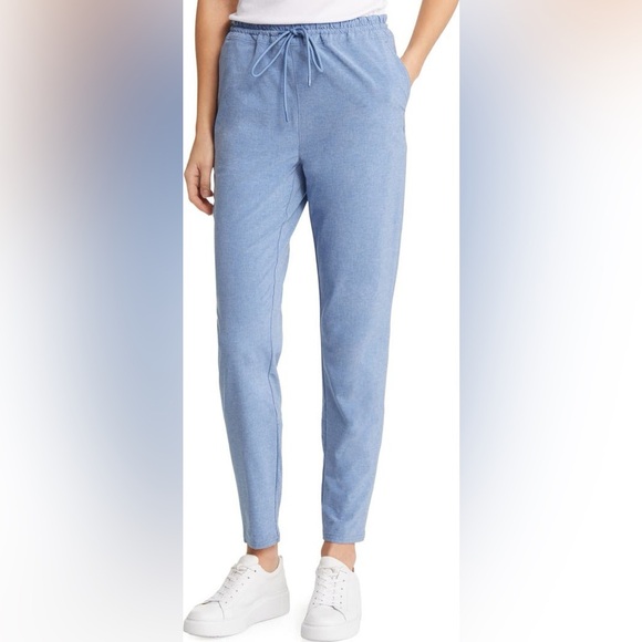 Tommy Bahama Alicia IslandZone Chambray Joggers in Breakwater Blue Size XS - Picture 1 of 11